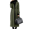 Women Woollen Overcoat Double-breasted Cardigan Mid-calf Length Long Sleeves Jacket Slim OL Formal Coat
