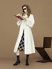 Womens British Trench Coat Contrast Cuff Stand Collar Heritage Workwear Style Pink Black Khaki Short Long Trench Coat
