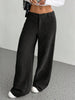 Women Autumn Winter Corduroy Pant Retro Wide Leg Trousers Lady Casual High Waist Solid Pants Street Chic Clothes