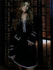 Ruffled Knit Dress Women Autumn Ribbed Contrast Long Sleeve High Waist Lapel Gown Dress Knitwear Ladies Maxi Dress