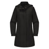 Women's Casual Water-Resistant Trench Coat Detachable Hood Windbreaker Solid Color Long Sleeve Light Weight Jacket