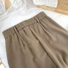 Fall Spring Black Suit Haren Pants Women Elastic High Waist Casual Trousers Woman Korean Style Solid Office Pant