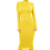 Winter Black Turtleneck Sexy Women Dress Autumn Long Sleeve Skinny Midi Boydcon Casual Blue Plush Knee-Length Party