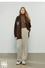 Women's Casual Pants Winter Cashmere-like Fleece-lined Tapered Thick Warm Trousers