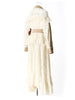 Niche Lace Splicing Design Blazer Sense Spring Women Highend Belted Jacket Slim Long Irregular Suit Trench Coat