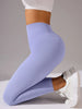 Women's Seamless Knit High Waist Yoga Leggings, Butt Lifting Slim Fit Sports Pants for Running & Fitness Training