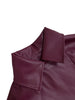 Women’s Coats Thick PU Leather Long Sleeve Winter Notched Neck X-Long Trench Street Wear OL Work Outcoat