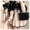 Original Japanese Lace Off-Shoulder Long Sleeve Dress Sweet Girl Kawaii Bowknot Women's Elegant Lolita Short Dresses