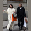 Elegant Solid Women Long Coat Single Breasted Turn-down Collar Loose Full Sleeve Lady Coats Spring Lady Street Outwears