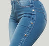 Jeans High Waist Strecth Denim Flare Pants Women Vintage Trousers Buttons Denims Streetwear Autumn Female Floor Length