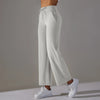 Women Leggings Wide Leg Flare Pants With Pockets Drawstring Sports Trousers High Waist Flared Yoga Leggings Fitness Running Jogg