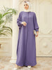 Abaya Dress Muslim Robe Abaya Ramadan Ladies Long Sleeve Islamic Dress Middle East Abayas Women Clothing Without Hijab