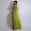 Women O-neck High Split Ruched Bodycon Midi Maxi Dress Fall Street Evening Party Club Vestidos Sexy Long Dresses