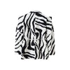 Women's Brown White Zebra Print Lapel Blazer Vintage Wide Stripe Thick Velvet Loose Suit Jacket Autumn High Street Outwear