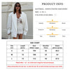 Loose White Office Women Blazer Winter Lapel Long Sleeve Blazers Elegant Classic Solid Top Female Clothing