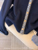 High-Quality Korean Denim Shirt Collar Stitching Fake Two-piece Sweater Women Cardigan Chic Knitted Coat Female Tops