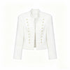 Women Vintage Slim Jacket Spring Women Trends Elegant Napoleon Jackets Ladies High Street Chic Shoulder Padded Blazer