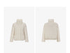 Women's 90% White Duck Down Jacket Autumn High Neck Windproof Fluffy Cocoon Silhouette Warm Outerwear