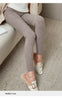 100% Merino Wool Striped Leggings Women's Winter Warm Knitted Tights Solid Color Women's Trousers