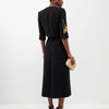 Colorblock Chic Two Piece Sets For Women O Neck Half Sleeve Coat High Waist Skirt Elegant Set Female Style