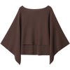 Knit Brown Cape Women's Poncho Autumn Bolero Layers Cloak Cape & Poncho Chic And Elegant Woman Coat Crop Shawl