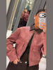 Oversized Tie Waist Short Trench Coat Stand Collar Long Sleeve Patch Pockets Spring Chic Daily Casual Women Jacket