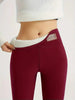 Women's Warm High Waisted Leggings For Autumn and Winter Elastic and Comfortable Flattering Fit Durable Fabric