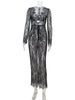 Unlined Lace Sheer Sexy Club Outfits Skinny Women Dresses V Neck Long Sleeve Split Bodycon Female Vestidos Robes