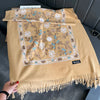 Winter Warm Cashmere Scarf for Women Embroidery Pashmina Blanket Thick Shawl Wrap Neckerchief Bufanda Echarpe Poncho