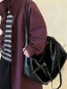Office Lady Trench Coat Solid Color Lapel Long Sleeves Single Breasted Loose Windbreaker Spring Autumn 2DA8844