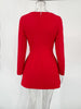 Autumn Female Tee Bow Mini Dress Slim Patchwork High Waist Elegant Party Dress Women's Solid Y2k Bodycon Dress
