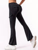 American Girl Multi-Pocket Cargo Pants, Women Slim Fit Flare Floor-Length Casual Trousers for Spring