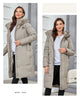 Women Winter Coat Long Thick Parkas Zip Up Warm Female Outwear Slant Pocket Drawstring Hem Women's Jackets 1107