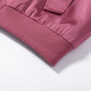 Elegant Full Sleeve Short Jacket Women Chic Zipper O-neck Shoulder-padded Blazer Coat Female Solid Coats Lady