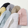 Woman Ultra Light Duck Down Inner Liner Soft Matte Fabric Jacket Lightweight Coat Female
