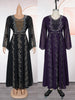 Ruffle Sleeve Chiffon Dresses Elegant Women Wedding Party Evening Gown African Dashiki Diamond Abaya Clothes Dubai Turkey Dress