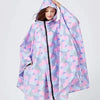Big Size Women Leopard Raincoat Lightweight Rain Coat Poncho Ladies Waterproof Cloak Raincoats Adults Windproof Rainwear