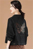 Cowboy Jacket For Women Spring Female Denim Coat Retro letter Butterfly Heavy Embroidery Loose Short DenimTop