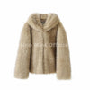 Exclusive Women Winter Hooded Faux Fur Coat Chic Street Girls Fluffy Fox Fur Jacket Thick Warm Shaggy Overcoat