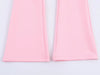 Women Casual Solid Coat Flared Pants Suits Long Sleeve Zipper Bomber Jackets Lady Chic Outfit 2 Piece Set