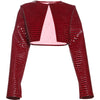Faux Leather Jacket Women Hipster Snake Print Fall O-Neck Full Sleeve Street Wild Basic Outwear Crop Overcoat