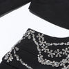Hollow Out Patchwork Diamonds Blazers For Women Notched Collar Long Sleeve Spliced Button Temperament Blazer Female