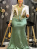 Plus Size Evening Dresses for Women African Gown Elegant Muslim Wedding Party Long Dress Ankara Ladies Clothing Outfits