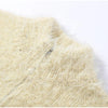 Women Sequined Fluffy Knit Cardigan Zip Up Stand Collar Loose Long Sleeve Sweater Jacket Autumn Party Casual Outerwear