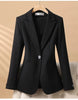 Spring Autumn Professional Jacket Women's Outerwear Chic Slim Long Sleeve Office Blazer Tops