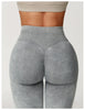 Yoga Pants Sports Leggings Women Seamless Sports Yoga Pant High Waist Ribbed Gym Clothes Fitness Workout Wear Scrunch Bum Tights
