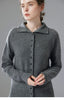 Autumn Women's Cardigan 100% Cashmere Knitted Sweater Chic Tops Female Causal Turtleneck Collar Loose Size Jacket Coat