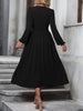 Dresses Woman Fall and Winter: Off-Shoulder Lantern Sleeve Pleated Long Dress Tops Skirts Y2k Clothes