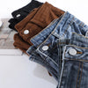 Women Flare Jeans Winter Streetwear Y2K Straight Pants Ankle Length Denim Jeans Girls Party Casual Retro Blue Trousers