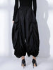 High Elastic Waist Black Wide Leg Arc Ankle Length Pants Loose Trousers Women Tide Autumn 31A0014
